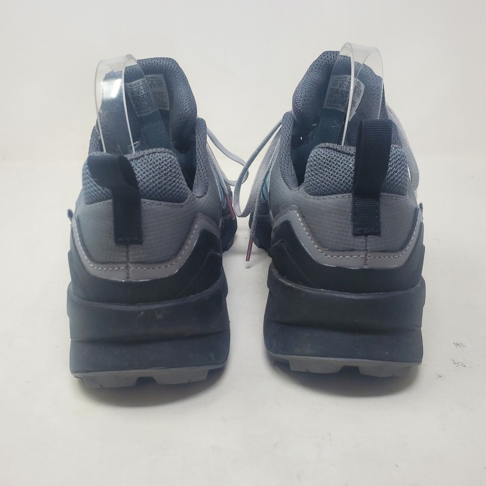 Adidas Terrex Women’s Trail Running Shoes - Gray with Aqua - Picture 6 of 13